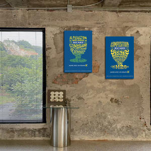 Nouvelle conception, motifs de la série <span class=keywords><strong>RICARD</strong></span>, impression murale en métal, art mural pour bar, café et restaurant, affiche en métal, panneau métallique personnalisé - Product Image 2