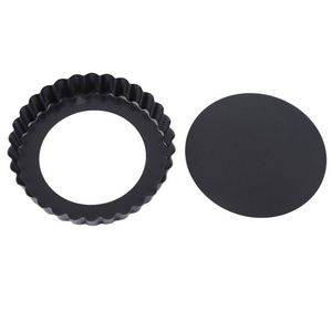 Teglia Per Pizza <span class=keywords><strong>Al</strong></span> Microonde Mini Padelle in Ghisa Tortine Torta Stampo <span class=keywords><strong>Pane</strong></span> Anelli Crostata 3 Cm - Product Image 5