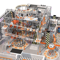 Parc de jeux d'aventure commercial pour enfants, jeux de parc d'obstacles intérieur avec tyrolienne