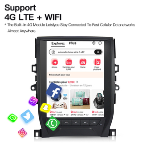 HFMidia Autoradio 12,1 pouces avec écran vertical, unité centrale multimédia vidéo Bluetooth pour Toyota Reiz MARK X 2012-2018, CarPlay sans fil - Product Image 6