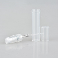 Botol Parfum Plastik Mini 2ml 3ml 5ml dengan Tutup Crimp, Botol Semprot Mini Atomizer, Botol Sampel Parfum