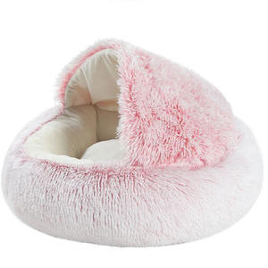 <span class=keywords><strong>Cama</strong></span> de Felpa Suave para Mascotas de Invierno y <span class=keywords><strong>Cama</strong></span> para Mascotas, Cálida y Suave, <span class=keywords><strong>Nido</strong></span> de Confort, <span class=keywords><strong>Nido</strong></span> para Gatos, <span class=keywords><strong>Nido</strong></span> para Gatos Semicerrado - Product Image 1