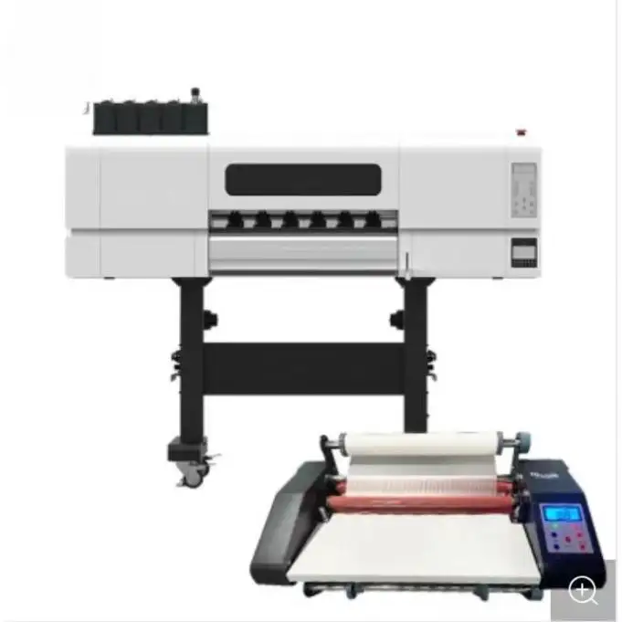 Máy in nhãn máy in nhãn dán tốc độ cao 600 mét chiều rộng UV dtf máy in với Laminator