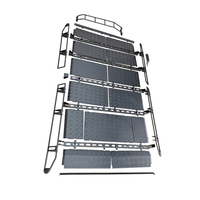 Porte-bagages de toit robuste en aluminium pour Mercedes Classe G W464 G500 G63, panier de chargement en tôle diamantée avec déflecteur de vent, style expédition