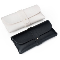 Sac souple en cuir Pu étui à lunettes lunettes de soleil simples boîtes d'emballage lunettes de couleur étui de rangement