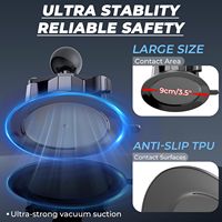 Support à ventouse pour voiture 1 ", 3.5" grande base à ventouse pour pare-brise de véhicule, compatible avec le support RAM