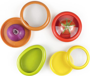Contenitore Riutilizzabile per Frutta e Verdura, <span class=keywords><strong>Porta</strong></span> Limoni, Contenitore per Pomodori, Custodia Elastica per Avocado, <span class=keywords><strong>Porta</strong></span> Cipolle per Conservazione Alimenti - Product Image 1