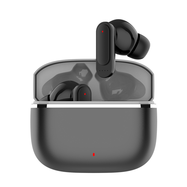 Starsky Sports Wireless Semi-in-Ear TWS Earbuds Touch Control Noise Reduction for 5.2 IPX5 Waterproof LED Private Mold