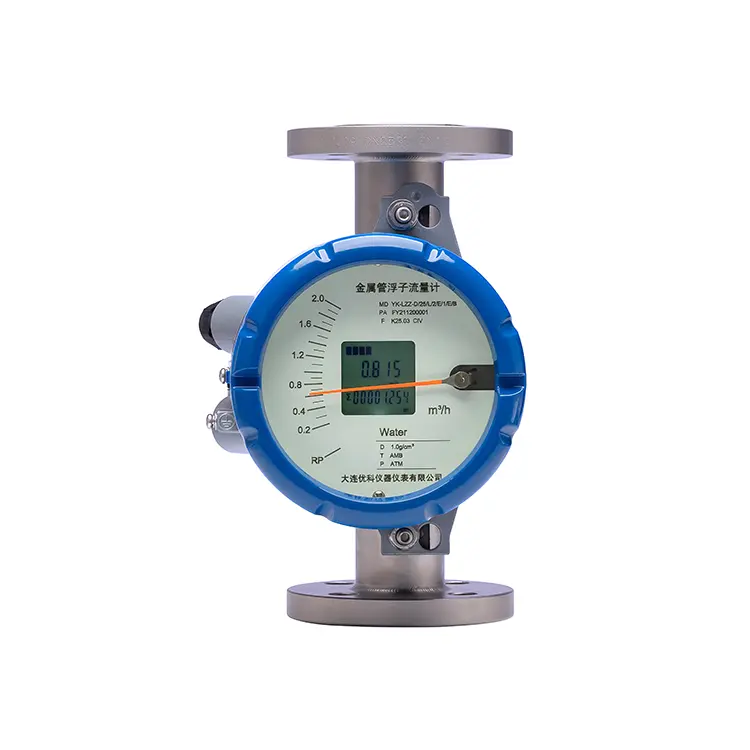 ไนโตรเจนก๊าซ Rotameter ท่อโลหะพื้นที่ตัวแปรการไหลเมตร