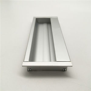 أثاث مخفي مقبض مخفي درج أجهزة مقابض ألومنيوم باب خشبي خزانة مدمجة سحب تدفق الإصبع - Product Image 5