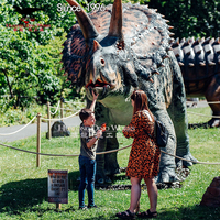 Modèles Animatronic réalistes de dinosaure de simulation mobile de dinosaure de grande taille électrique