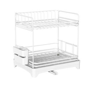 Moderno Escurridor de Platos Metálico para Cocina, Soporte Multifuncional para Palillos y Utensilios - Product Image 5