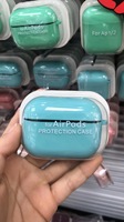 Étui antichoc multicolore pour airpods étui en silicone sans fil pour écouteurs airpods pro étuis en silicone avec porte-clés