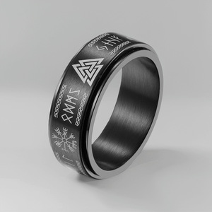 Anello Antistress Girevole in Acciaio Inossidabile Certificato CNAS, Gioiello da Mano alla Moda - Product Image 6
