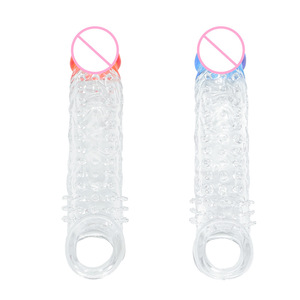 องคชาติ JJ dildo เครื่องสั่นเซ็กซ์ทอยสำหรับผู้ชายขยายอวัยวะเพศชายพิเศษถุงยางอนามัยสำหรับความเยือกเย็นทางเพศสำหรับคู่รักเลสเบี้ยน - Product Image 1