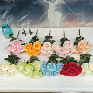 <span class=keywords><strong>Rosas</strong></span> Artificiales Realistas, Flores Decorativas para Bodas, Accesorios <span class=keywords><strong>de</strong></span> Fotografía para Exteriores, Suministro <span class=keywords><strong>de</strong></span> Fábrica, Venta al Por Mayor - Product Image 4