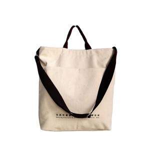 Bolsa de Compras de Algodón Orgánico con Diseño de Dibujos Animados, Reutilizable, Ecológica y Duradera, con Impresión de Logotipo Personalizado, MOQ Bajo - Product Image 1