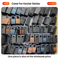 Vente en gros ultra-mince pour étui de téléphone ondulé en Kevlar pour iPhone pour Samsung pour Huawei Honor en fibre d'aramide rare téléphone portable