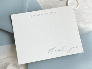 <span class=keywords><strong>Papeterie</strong></span> personnalisée moderne en typographie, cartes de visite en papier de coton personnalisées, cartes de remerciement pour anniversaire, mariage, cadeau - Product Image 2