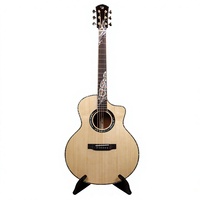 Factory OEM Custom 41 Inch JF Solid Spruce solid Mahogany Acoustic Guitar, Solid Spruce Top Shell inlay Folk String Instrument
