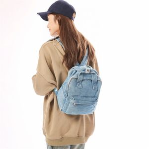 Black Canvas Shoulder <b>Backpack</b> With <b>Drawstring</b> Closure And Front Pocket Casual Daily Use Softback Design - Product Image 1