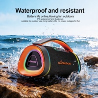 Altavoz Portátil de Alta Potencia de 50w con Woofer, USB y AUX, Luces LED RGB, Bluetooth 5.4, Sonido de Alta Fidelidad para Reuniones al Aire Libre