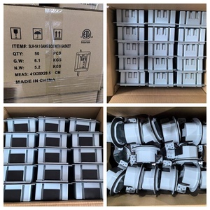 Canada cetl chứng nhận không thấm nước băng đảng duy nhất hộp nhựa Gasket hơi chặt chẽ màu xám Hộp thiết bị điện hộp nối dây - Product Image 3