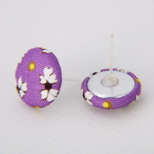 Heart-Shaped Stud Earrings Set Round Polka Dot Checkered Pattern Zinc Alloy For Women <b>Gift</b> Fashion Jewelry AE0008 - Product Image 5