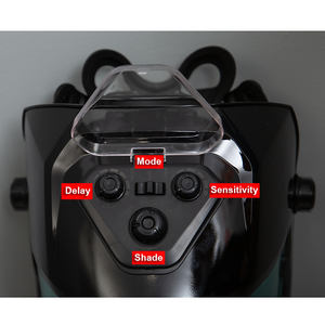 INWELT <span class=keywords><strong>LED</strong></span> Light Weld Cut Grind Solar Ventana grande Automático Negro Oscurecimiento automático Máscara <span class=keywords><strong>de</strong></span> soldadura Casco para soldadura TIG MIG - Product Image 4