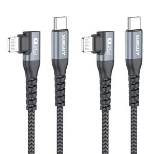 Cable de Datos SUNGUY con Trenzado de Nailon, Carga Rápida de 20W, Tipo-C, para Teléfono Móvil, Banco de Energía y Uso en Automóvil, Precio de Fábrica, Envío Inmediato - Product Image 1