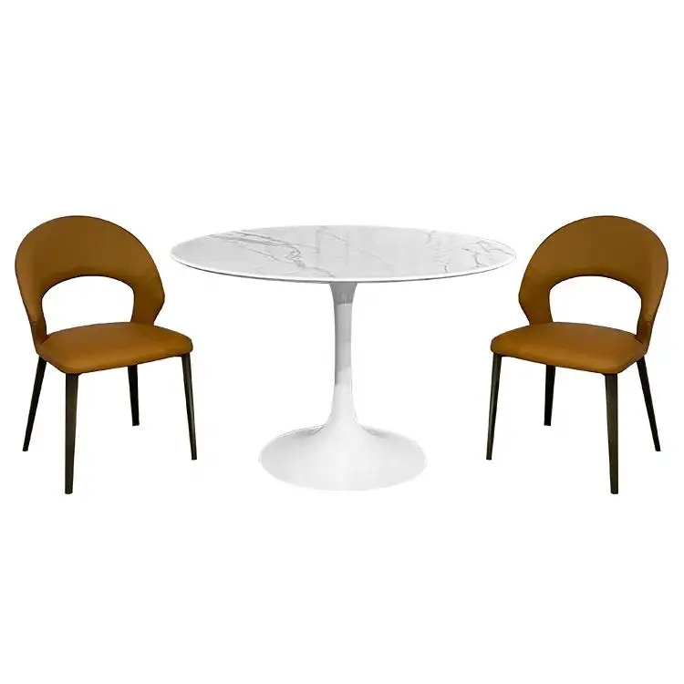 Hot Selling Wohnzimmer Moderne Luxus Keramik fliesen Top Esstisch Runde Nordic