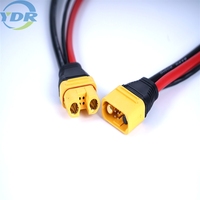 Kabel Harness Konektor XT30 XT60 XT90 Male Female 600V Berlapis Timah Tembaga Berisolasi Nilon 200mm untuk RC FPV Baterai Lipo 2 Pin