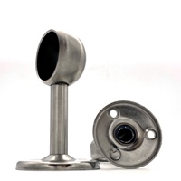 Support de rail de penderie en acier inoxydable pour tube de suspension