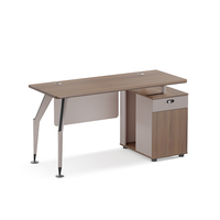 Bureau d'angle modulaire de luxe en MDF avec tiroirs, mobilier de personnel informatique, bureau d'étude moderne recouvert de stratifié