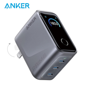 อะแดปเตอร์ชาร์จ Anker Prime 160W GaN ชาร์จเร็ว 3 พอร์ต พร้อมหน้าจอแสดงผลอัจฉริยะ ควบคุมด้วยระบบสัมผัส ช่องเสียบ USB-C  กำลังไฟสูงสุด 140W ต่อพอร์ตเดียว - Product Image 1