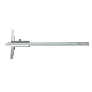 Jauge de profondeur Fervi Satin 20 cm, outil de mesure de précision pour le travail des métaux - Product Image 1