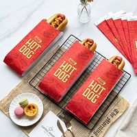 Sacs à hot-dogs personnalisés jetables biodégradables en kraft, imperméables, résistants à la graisse, de qualité alimentaire, en aluminium