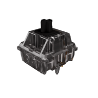 GATERON INK V2 Black Pro POM Stem Switch Paket Ritel 35 Per Kotak Sudah Dilumasi Linear 60g Kustom DIY 5pin Keyboard Mekanik