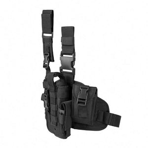 Muestra gratuita: Funda táctica para pierna con bolsa para cargador, arnés de muslo, bolsa para pistola - Product Image 2