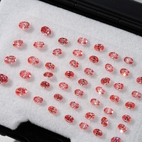 Diamanti ovali rosa Starsgem da 1ct, 1.5ct, 2ct, 2.5ct, 3.5ct, 4ct, colore rosa intenso, brillanti, diamanti coltivati in laboratorio.