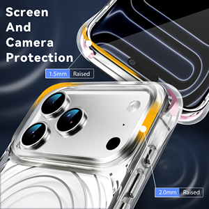 Funda de Teléfono con Diseño de Lujo a Prueba de Golpes con Patrón de Ondas, 2 <span class=keywords><strong>en</strong></span> 1, de TPU y PC, <span class=keywords><strong>para</strong></span> iPhone 17, 16 Pro Max, 15, 14, 16E - Product Image 4