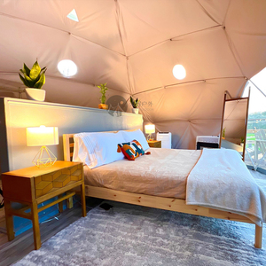 Tente de glamping géodésique de luxe écologique et imperméable de 6 m pour couples, toutes saisons, type hôtel, à <span class=keywords><strong>vendre</strong></span> - Product Image 5