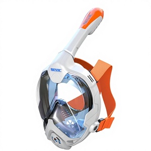 Masque de plongée intégral pour enfants <span class=keywords><strong>Seac</strong></span> Magica, système anti-buée, masque souple, valve d'évacuation supérieure, lentilles en polycarbonate, plastique - Product Image 1