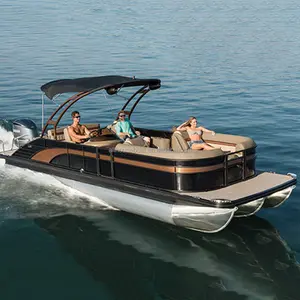 Allhouseboat en iyi satış marka yeni eğlence 25 Ft duba tekneler ile mobilya