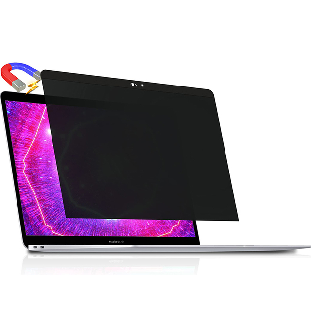 Anti Blue Light Anti-Reflection Magnetic 2.5D PET Laptop Privacy Screen Protector Waterproof Full Coverage MacBook 13/14/15/16