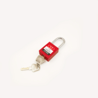 Security Nylon Body Lockout Safety Padlock with Master Key High Security Padlock