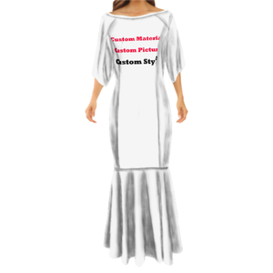 Großhandelspreis Samoanisches Stammeskleid Maßgeschneidertes Hawaiianisches Blumenmuster Polynesischer Druck Halber Ärmel Übergröße Damen Langes Bodycon-Kleid - Product Image 5