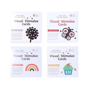Tarjetas Visuales para Bebés, Aprendizaje Temprano, Estimulación Visual, Tarjetas en <span class=keywords><strong>Blanco</strong></span> y Negro, Tarjetas de Visión, Tarjetas de Colores - Product Image 1