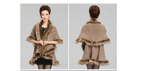 Écharpe en fausse fourrure de vison pour femmes, fausse fourrure d'hiver, châle/foulard de mariage pour femme - Product Image 5