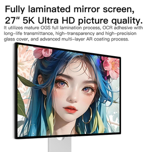 Kuycon 27inch 5K siêu mỏng võng mạc Màn hình hiển thị g27p 60Hz, thích hợp cho văn phòng, nhiếp ảnh và thiết kế, gương màn hình - Product Image 5